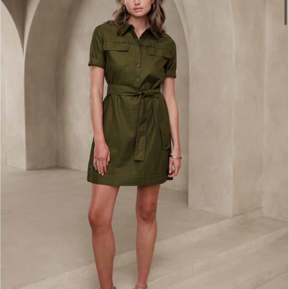 Banana Republic Factory Utility Mini Shirtdress